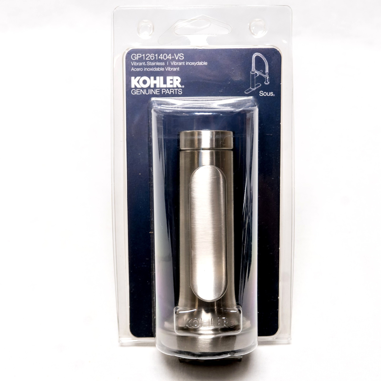 NEW Genuine Kohler Sous Sprayhead Vibrant Stainless GP12614004-VS OEM