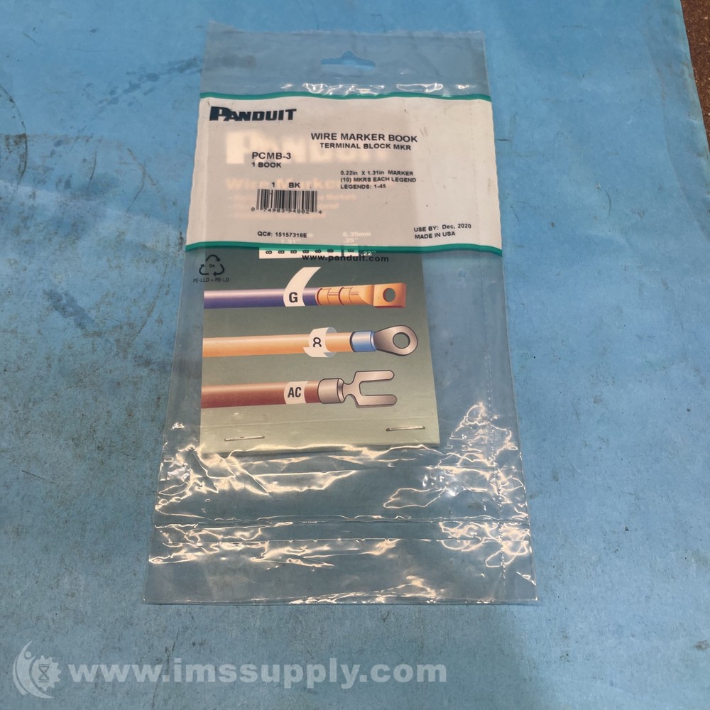 Panduit PCMB-3 Pre-printed WM Book FNFP