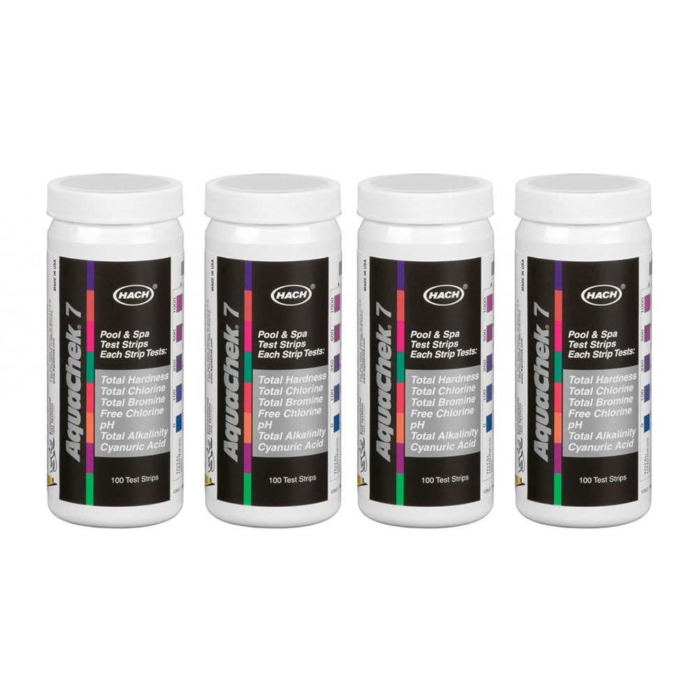 Always Fresh Pool Strips 4-Pack, Silver 7-in-1, Quick & Accurate Testing for...