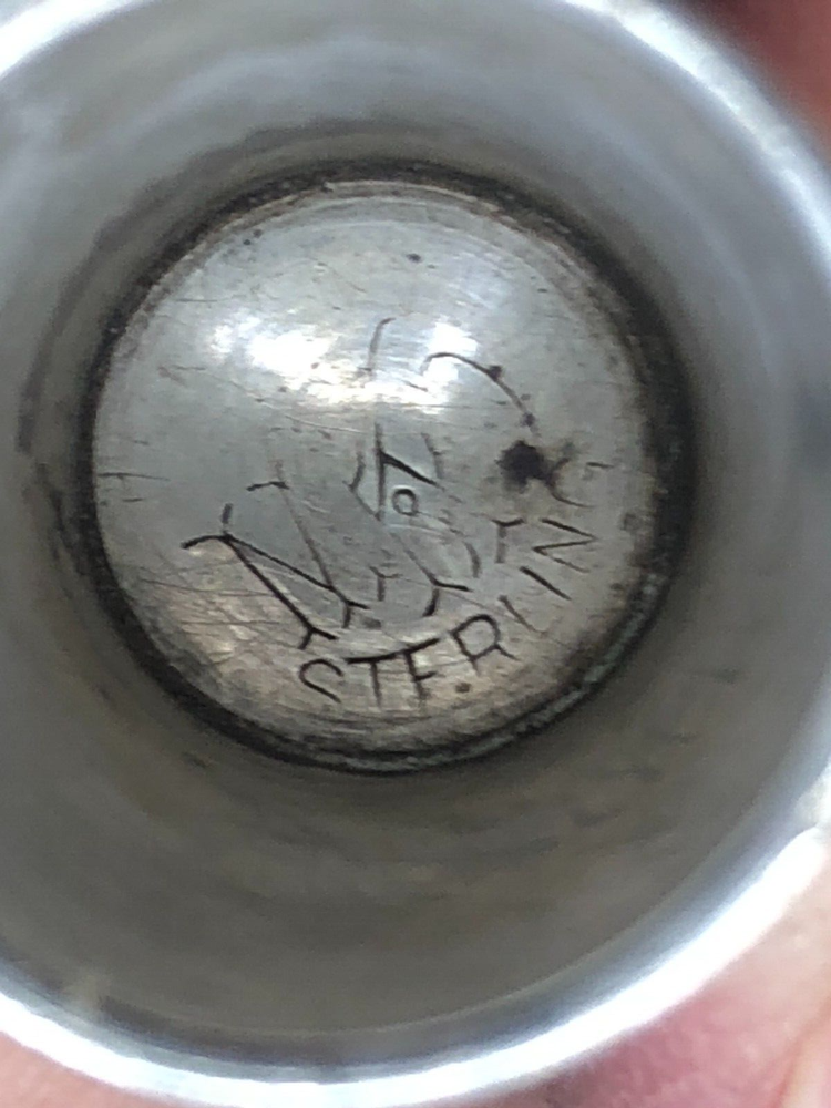 Vintage Sterling Silver Thimble, size 7