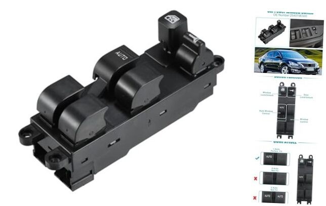 Front Left Driver Side Power Window Switch Window Control Switch Fit for