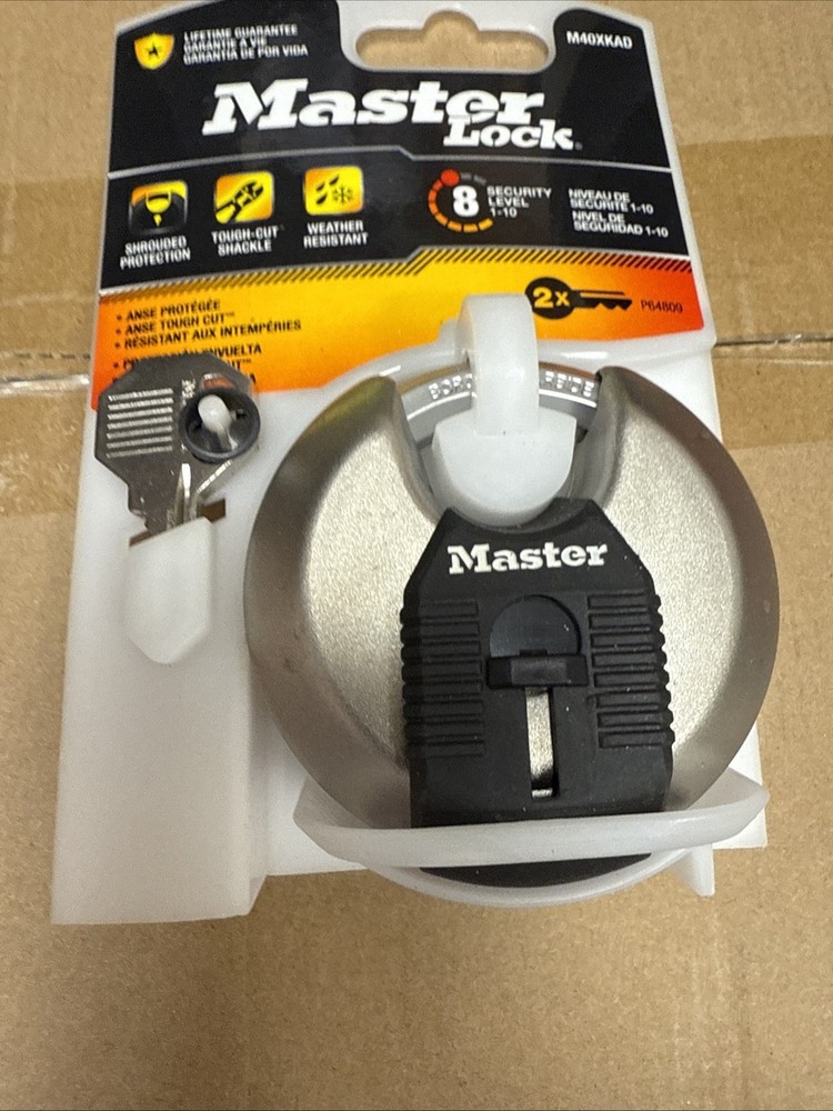 Master Lock Padlock 2 3/4In Steel Keyed Alike Disk