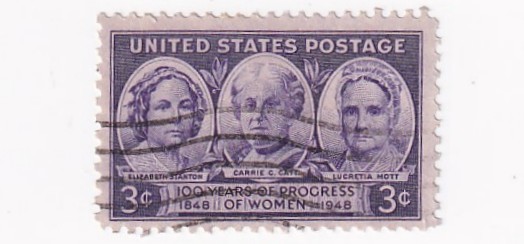 STAMP US SCOTT 959 "Stanton, Catt & Mott" 3 CENT 1948 USED WAVE CANCEL - A