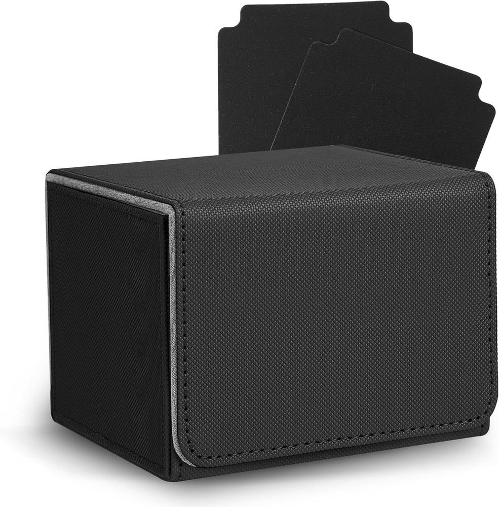 MTG Deck Box with 2 Dividers, Large Capacity Commander Deck Box Fits 100+ Double