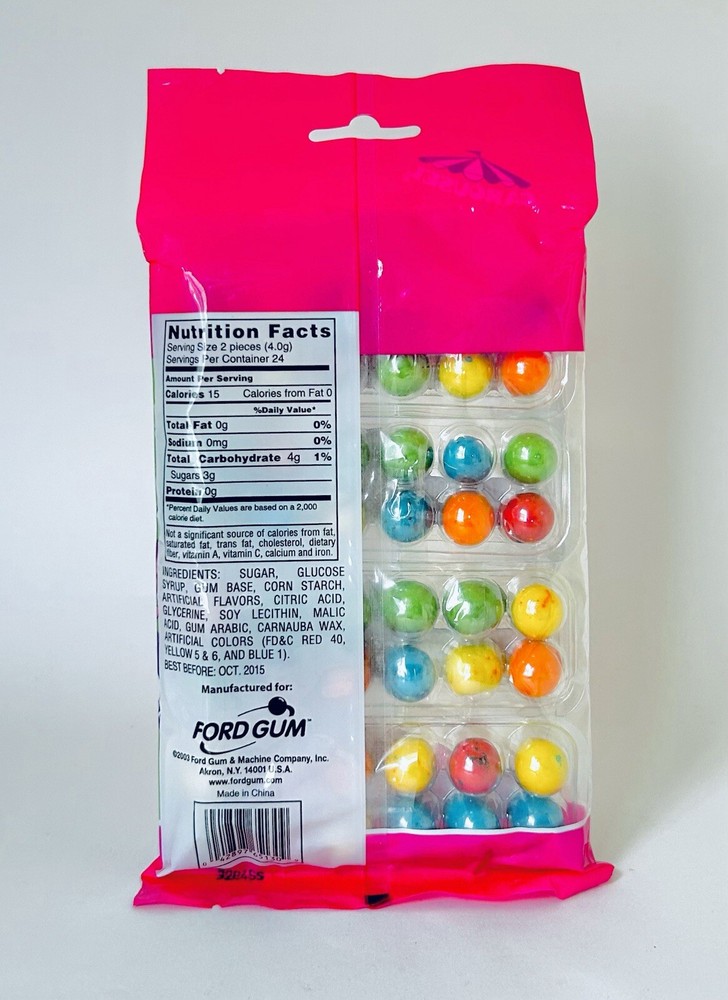 Vintage 2003 Ford EASTER BUBBLE GUM EGGS Bubble Gum Dozen candy container 4 PACK