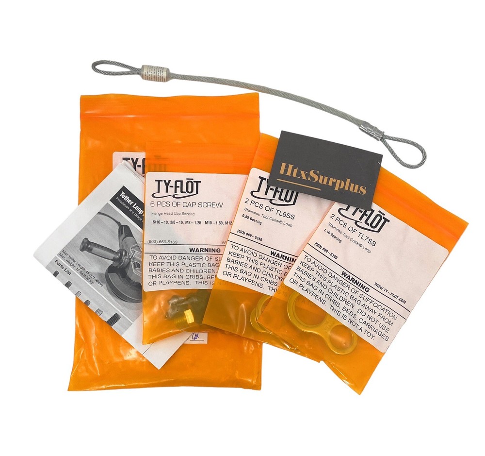 ☀️Ty-Flot TLAGRN Angle Grinder Tool Tether Loop Attachment Kit, Universal