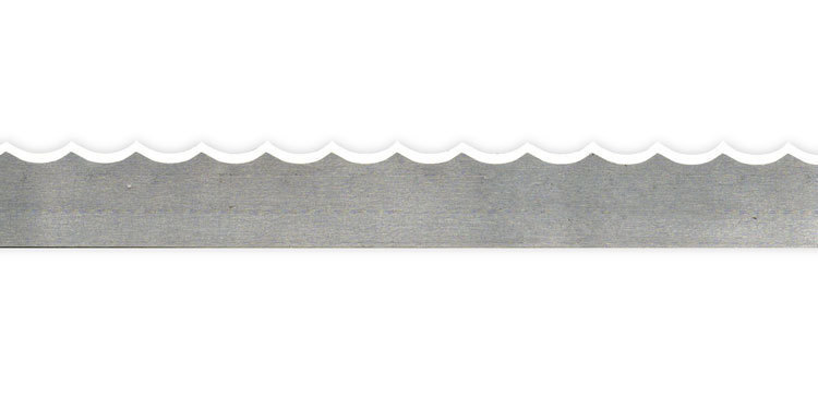 82" (6'-10") x 5/8" x .022" SCALLOPED EDGE Band Saw Blade 1 Pcs