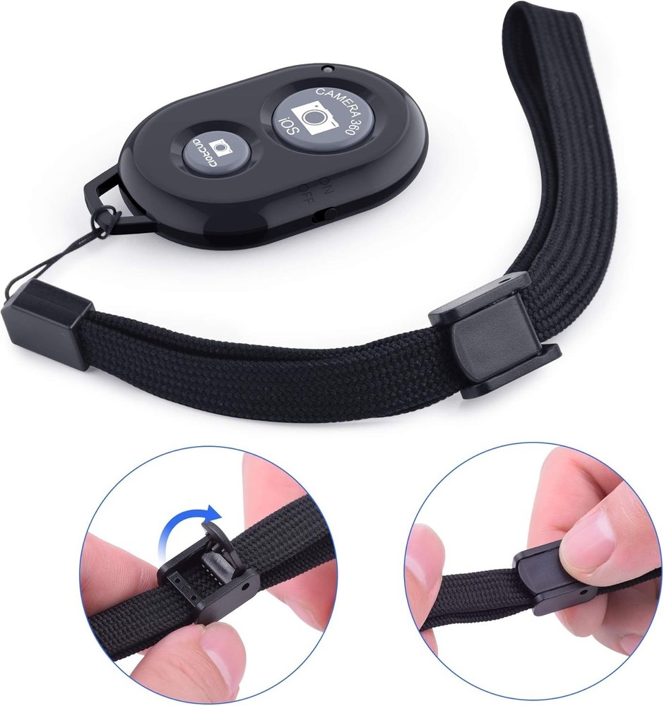 Wireless Camera Remote Shutter (2 Pack) for iPhone/Android - Capture with Ease