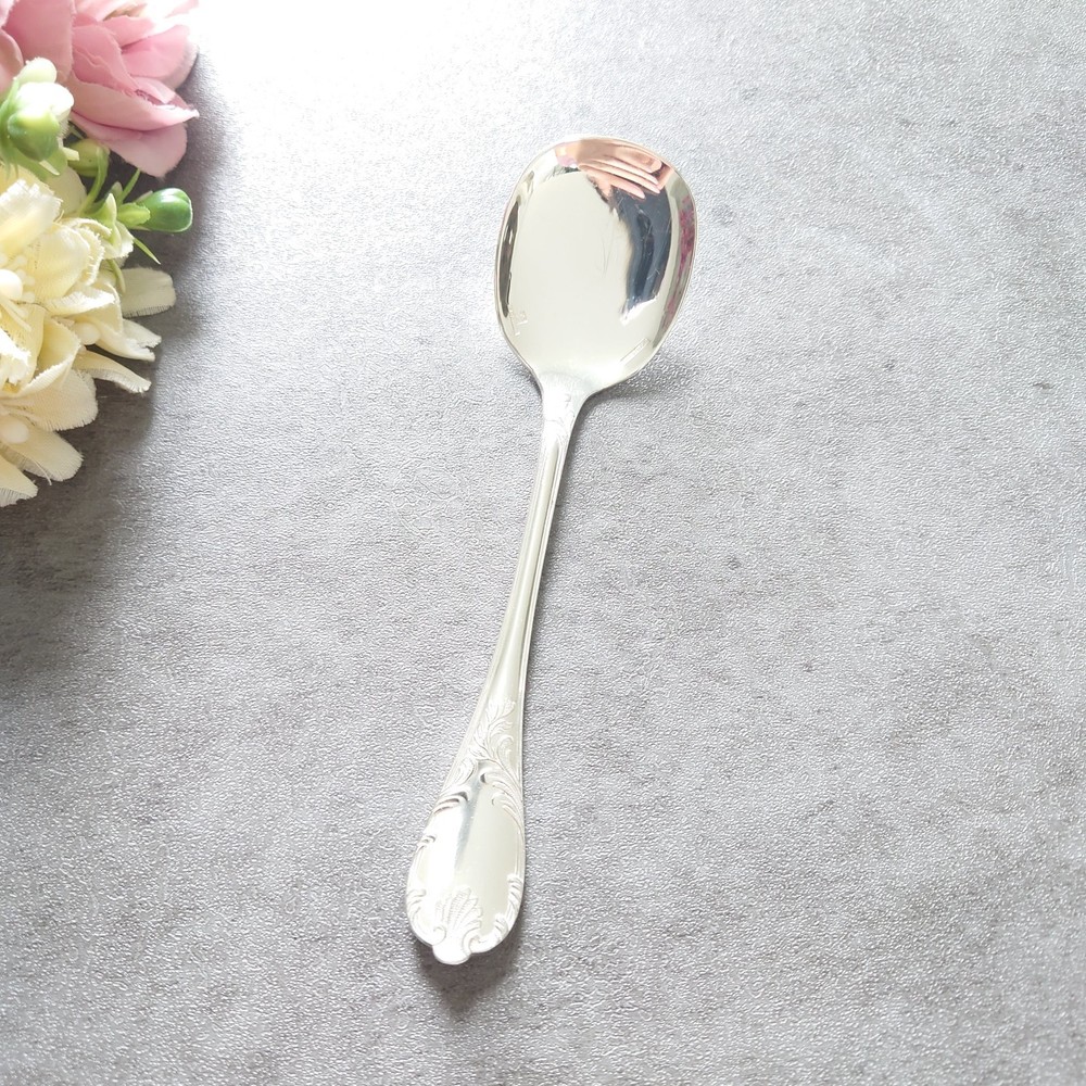 Christofle Marly 1pcs Silverplate Flatware Icecream Spoon Excellent