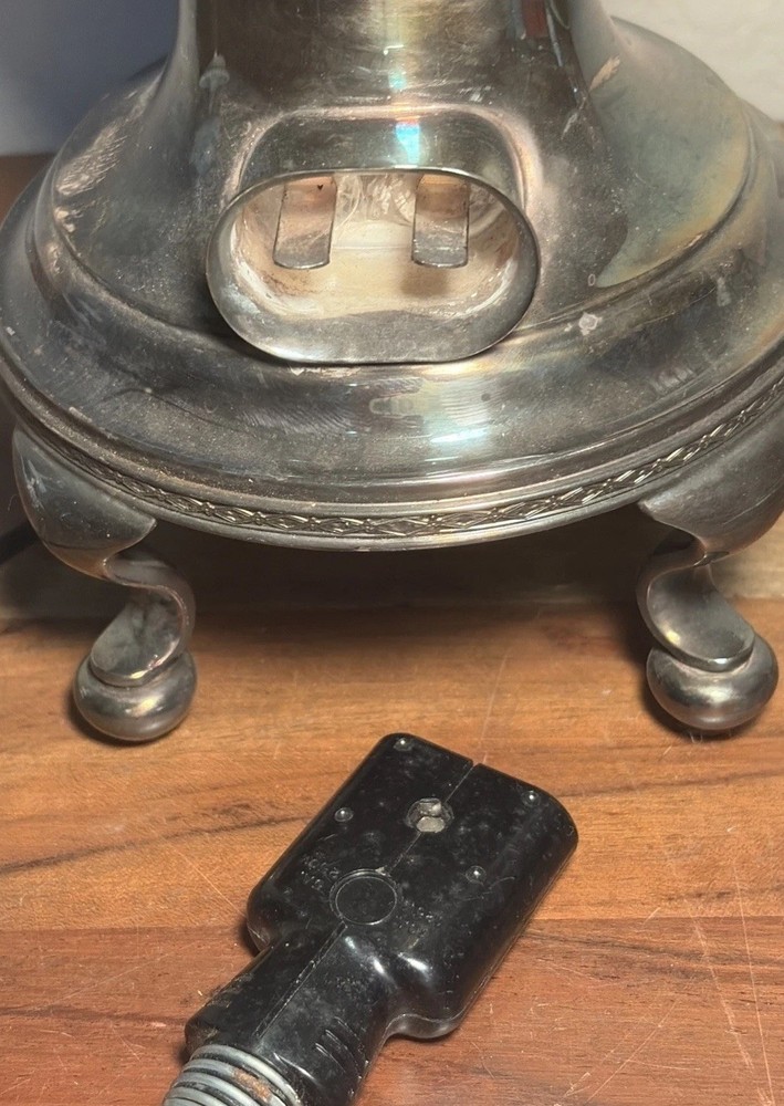 Art Nouveau Large Silver Plated Coffee Tea Server Bowman & Co Does Not Warm Up