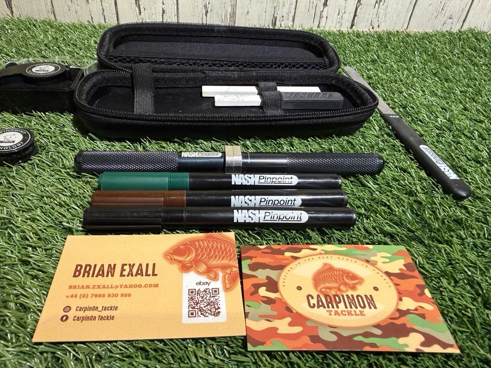 Nash Pinpoint Hook Sharpening Kit + Pinpoint Pens-Excellent Condition