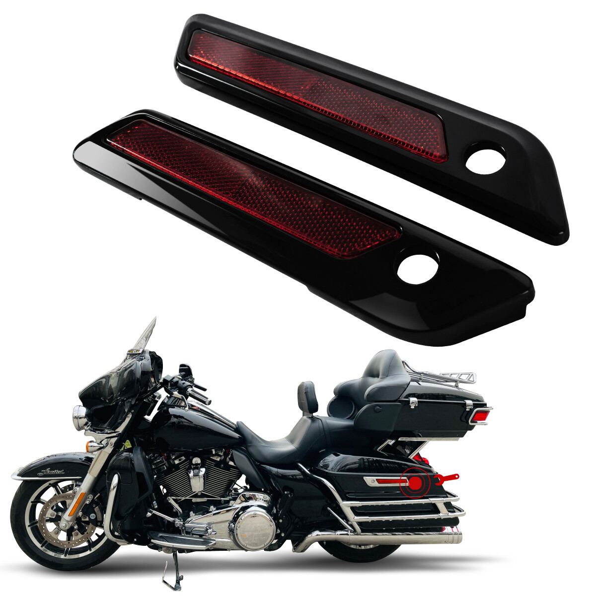 Hard Saddle bags Hardware Latch Hinge Lock Kit For 2014-2022 Harley Davidson FL