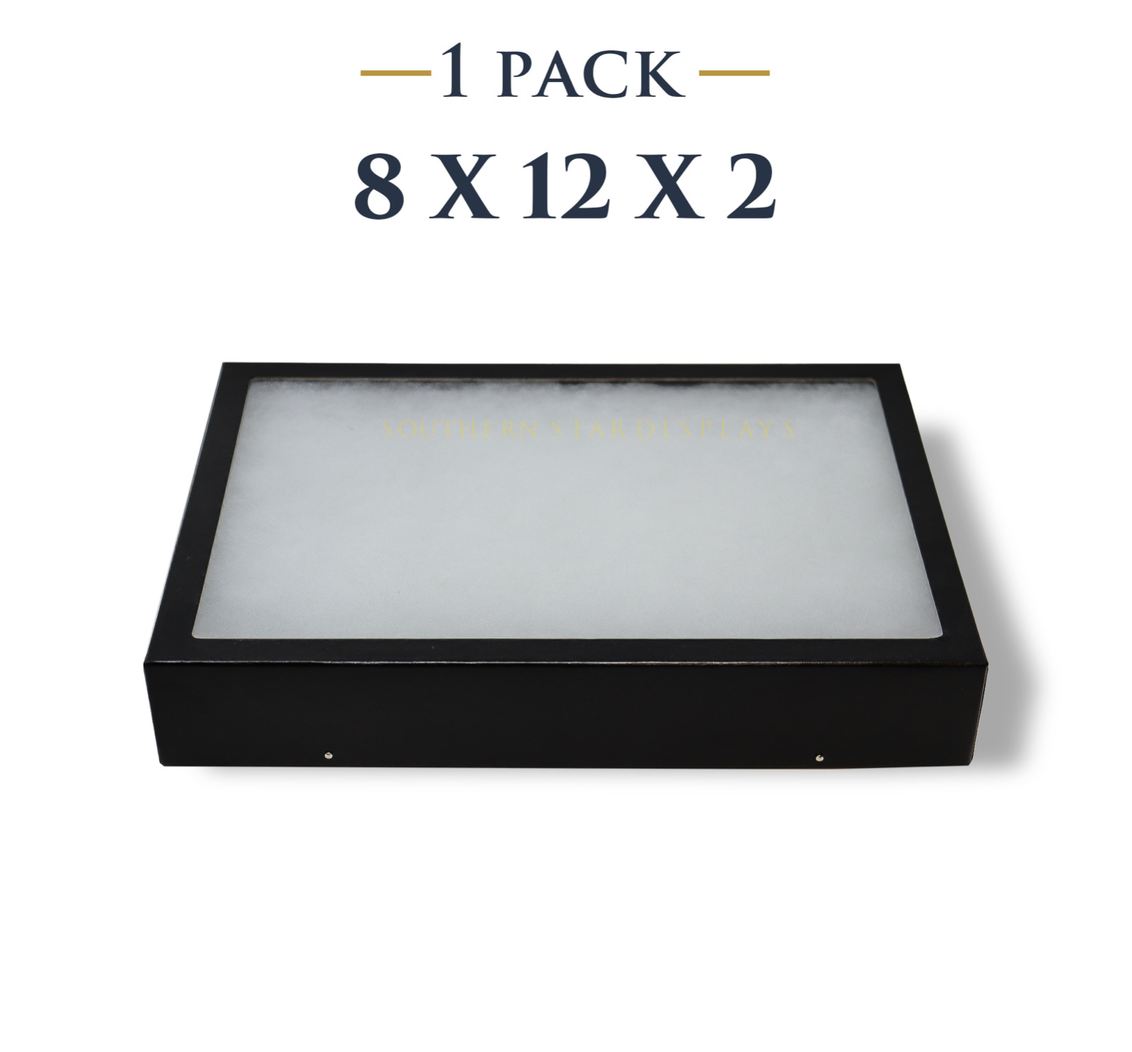 8 x 12 x 2 Riker Display Case Box for Collectibles Jewelry Arrowheads & More