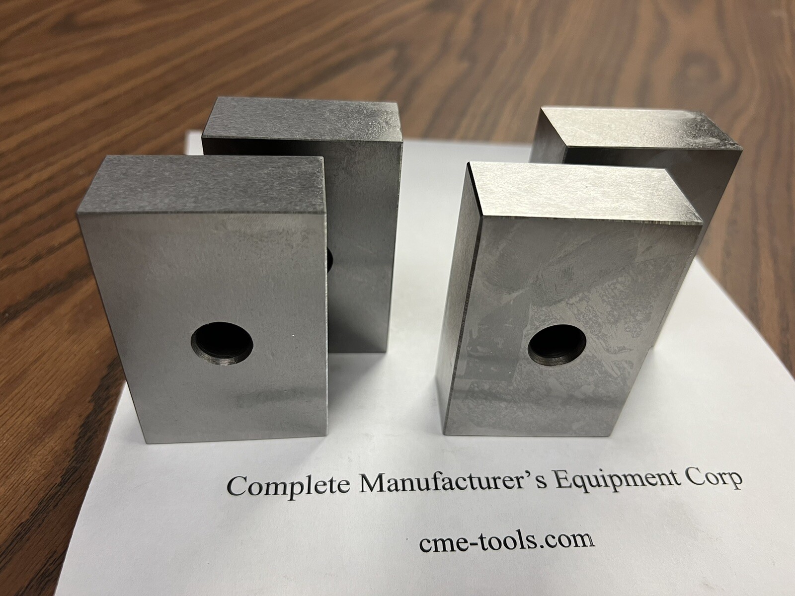 2 pairs 1-2-3" precision blocks 1-hole set  Accuracy 0.0002" #701-I-O