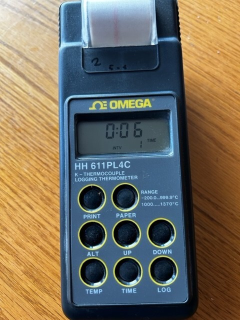 Omega Temperature Data Logger Model HH611PL4C
