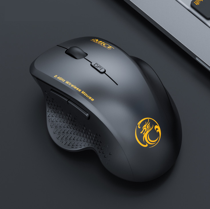 2.4GHz wireless mouse intelligent 6-button game mouse USB interface universal