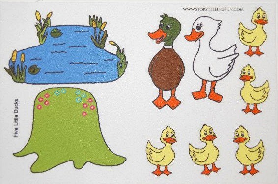 Five Little Ducks Felt / Flannel Board Set