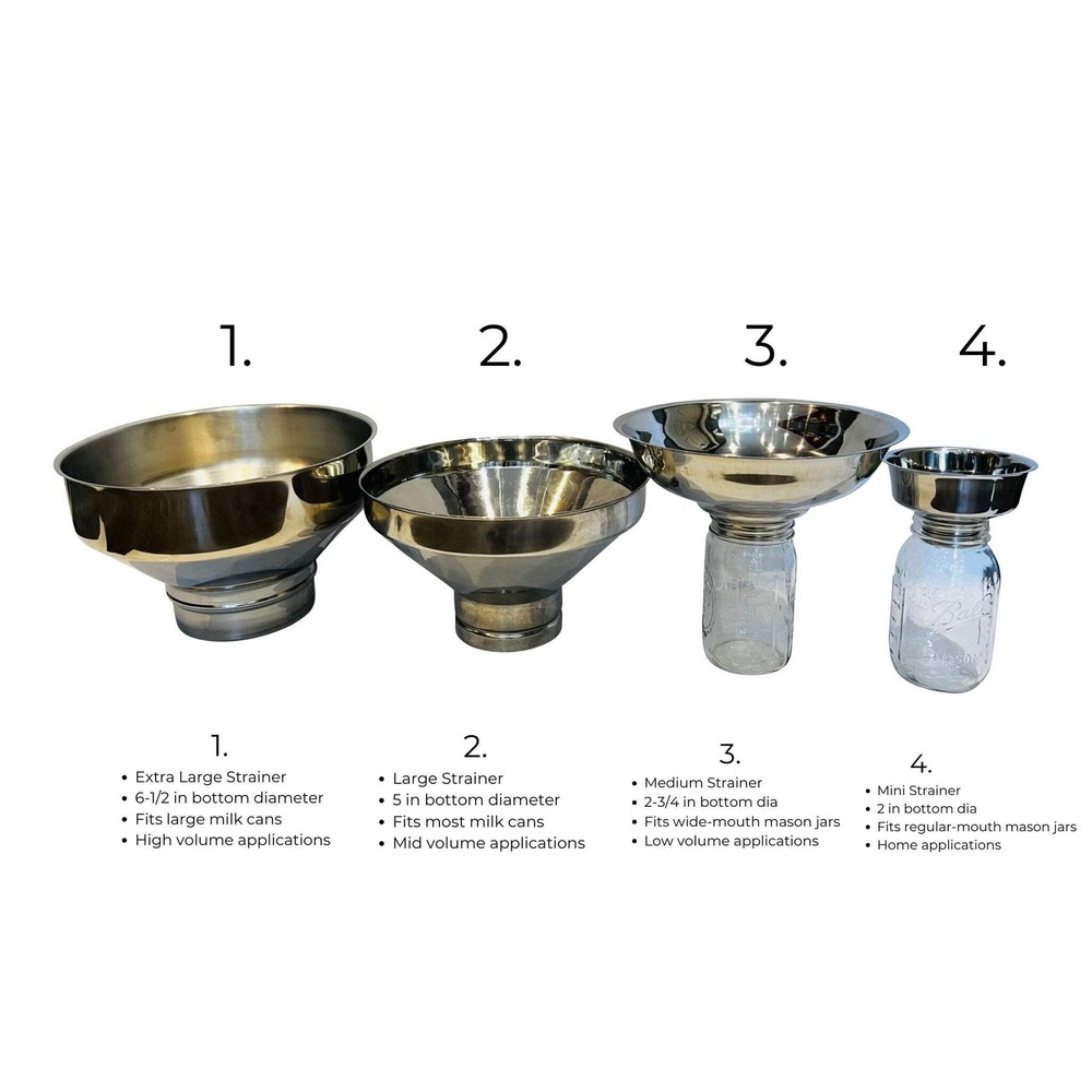 Strainer / Mini Stainless Steel Mason Jar Strainer