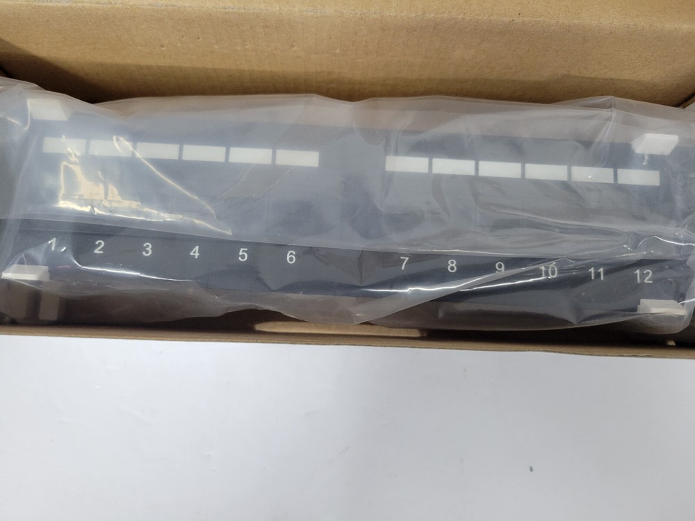 NEW Cat5e 110 Type Network Patch Panel 12 Port Vertical w/Bracket T568A/T568B