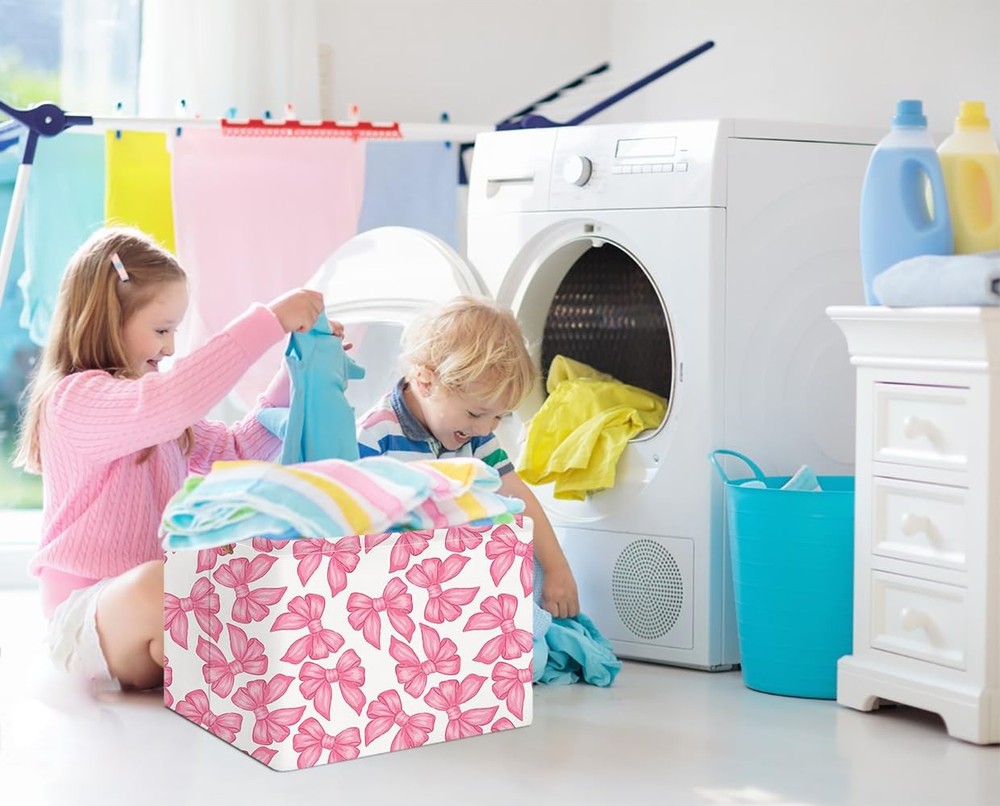 NTAOHAMPER Rectangular Storage Baskets，Gift Basket,Book Box,Room Decor(Big Bo...