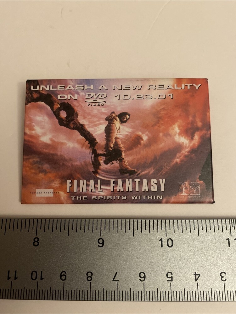 Final Fantasy The Spirits Within Promo Pin Back Button P10