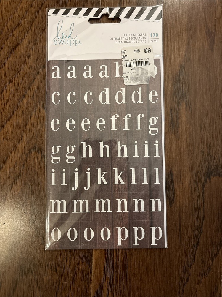 Assorted Scrapbooking Stickers - Alphabet