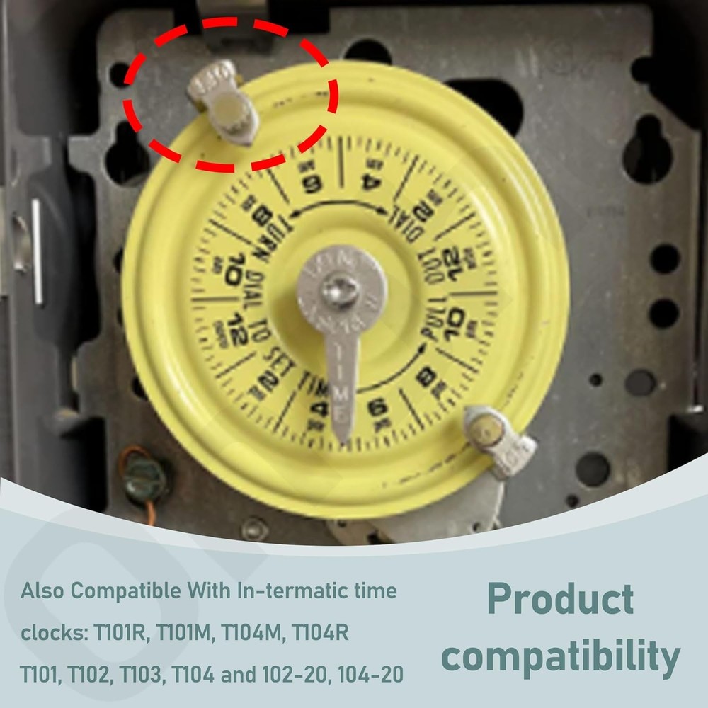 Pool Timer On Off Clips for Intermatic T100 Series Clock Dial Trippers No