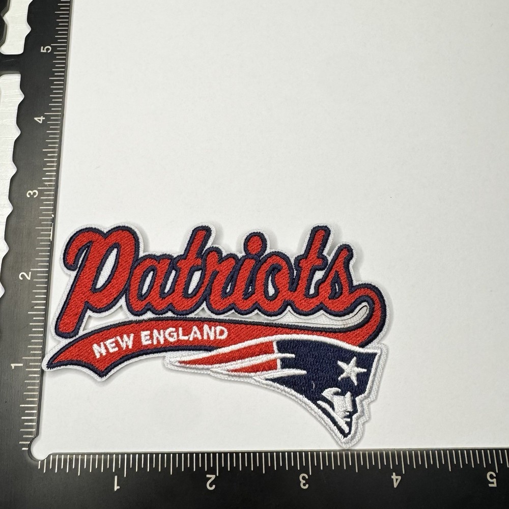 New England Patriots Iron On Patch Script