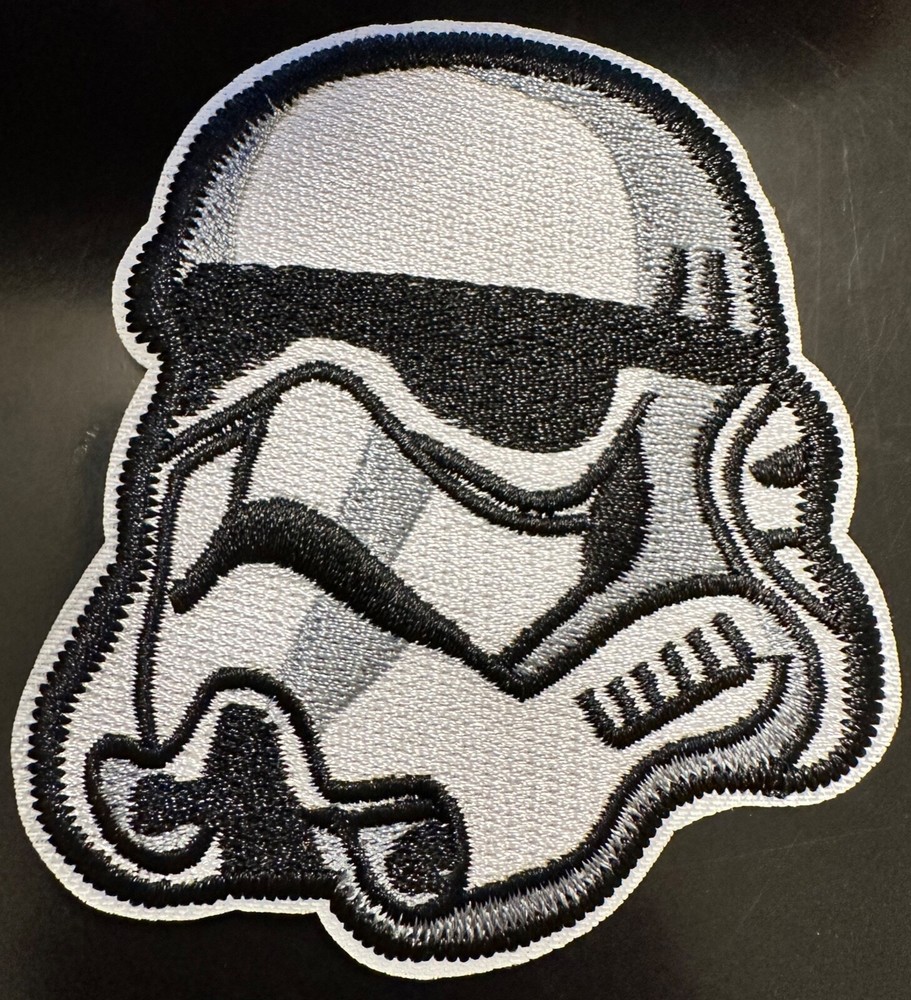 Star Wars Stormtrooper Embroidered Iron on Patch Appliqué - NEW