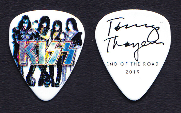 KISS Tommy Thayer Signature White Guitar Pick - 2019 End Of The Road Tour