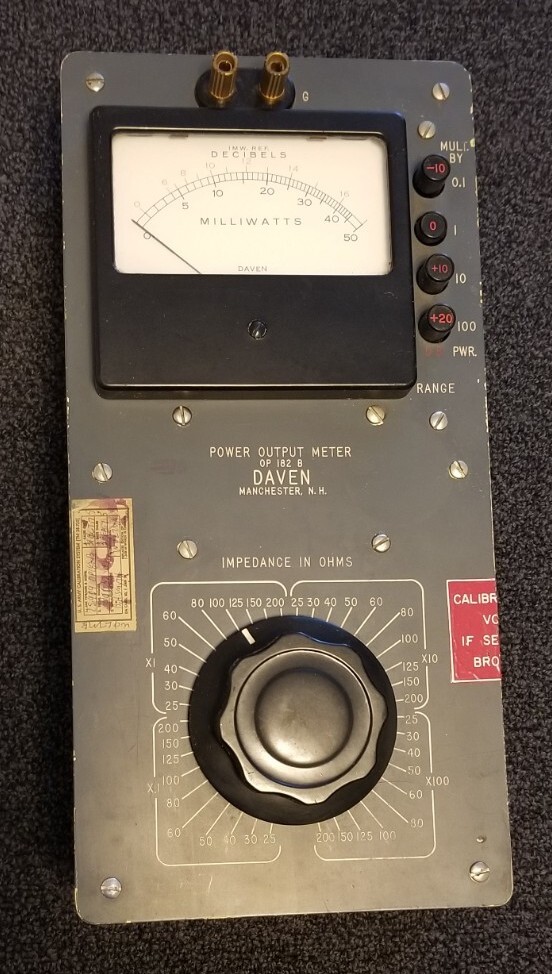 Nice Daven OP 182 B Audio Power Meter - Tested