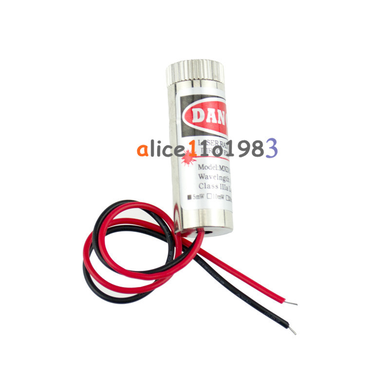 5PCS 5mW Adjustable Red Laser  Module Focus Stripe Lens Laser Head