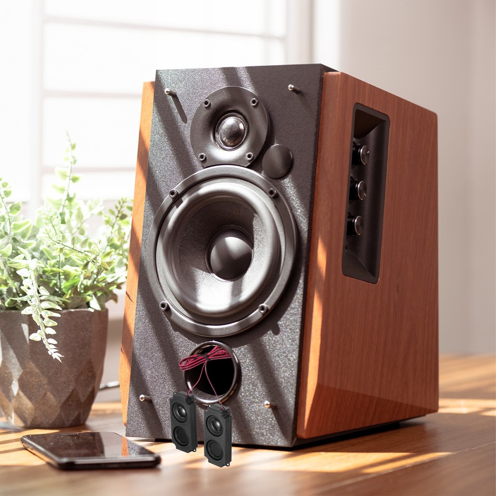 2 Pcs 5 Watt 8 Ohm Double Mini Speaker with Terminal Wire