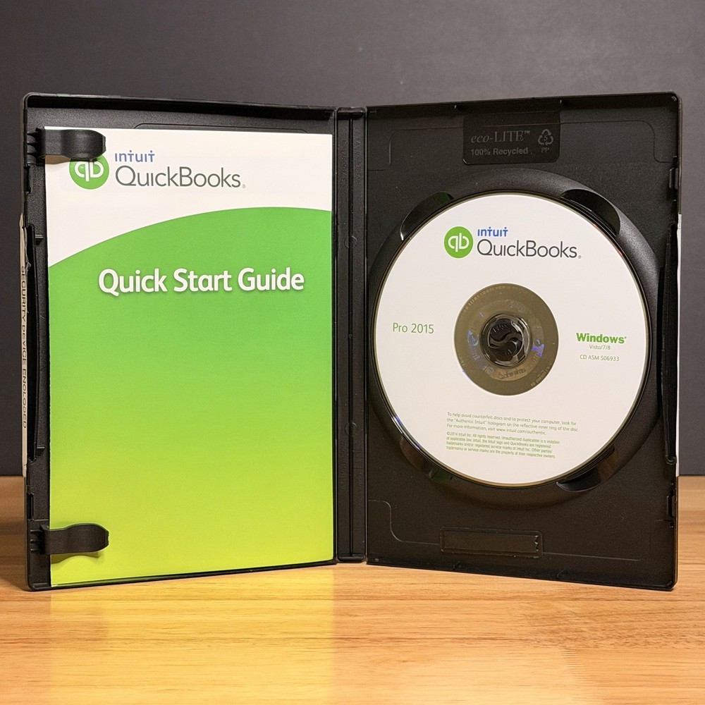 QuickBooks Desktop Pro 2015 Windows Accounting Retail -NO SUBSCRIPT10N- TESTED
