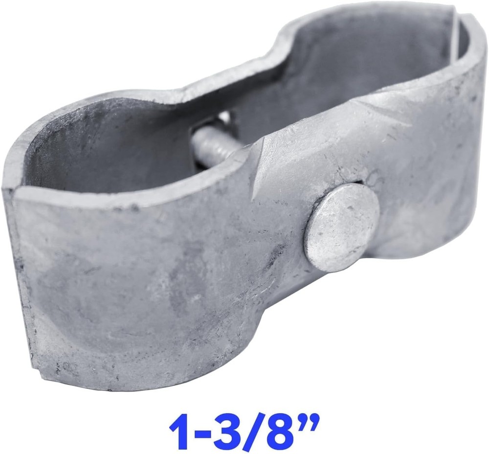 8 Pack Chain Link Panel Clamps for 1-3/8 Inch Pipe – Durable Kennel Solution