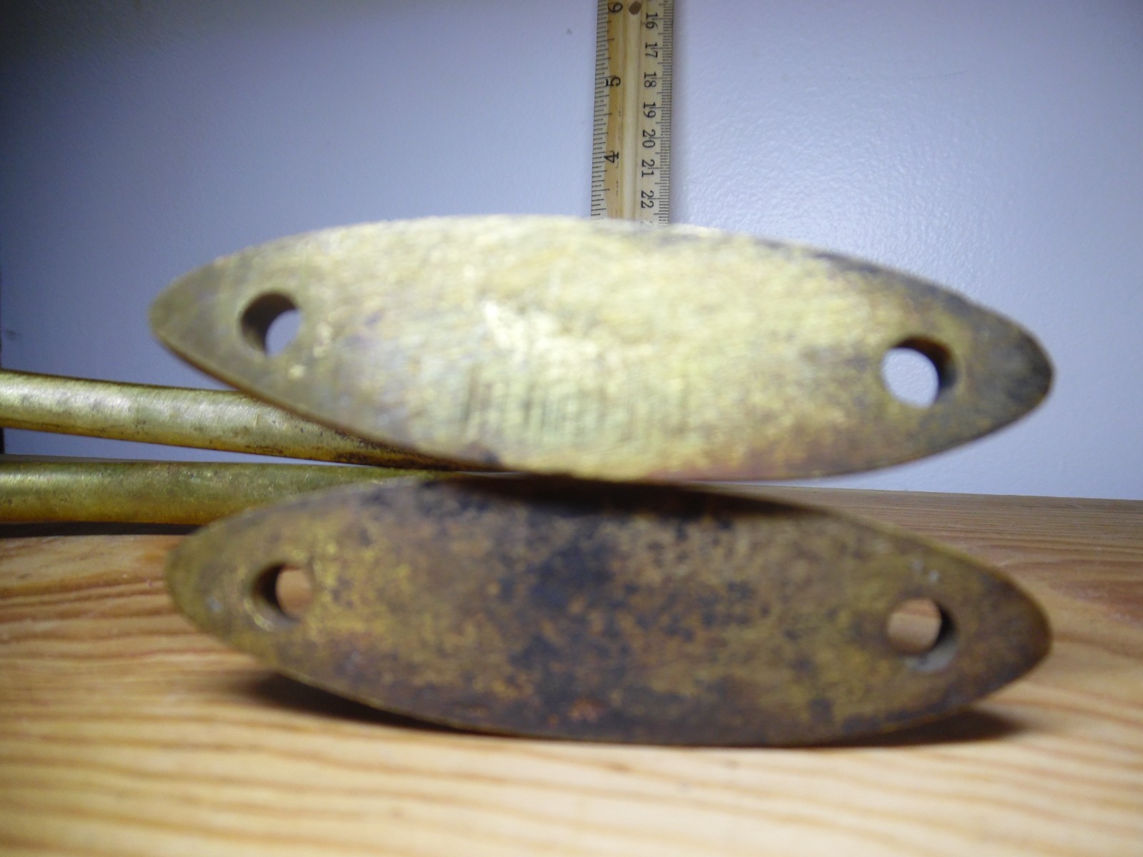 Orig Antique Brass 8" Claw Paw Feet Legs Furniture Stool REPURPOSE 4 Coat Hooks