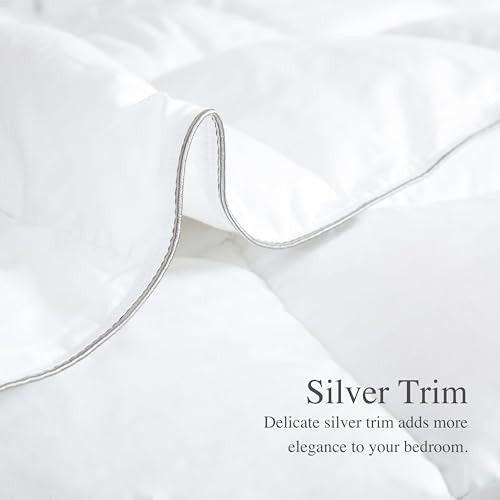 Down Alternative Size Lightweight 100% Cotton Shell Bedding King White / Thin