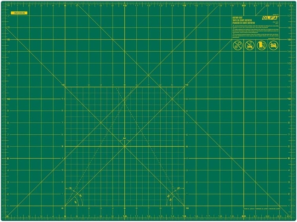 OLFA 18×24" Self Healing Cutting Mat Double Sided Grid