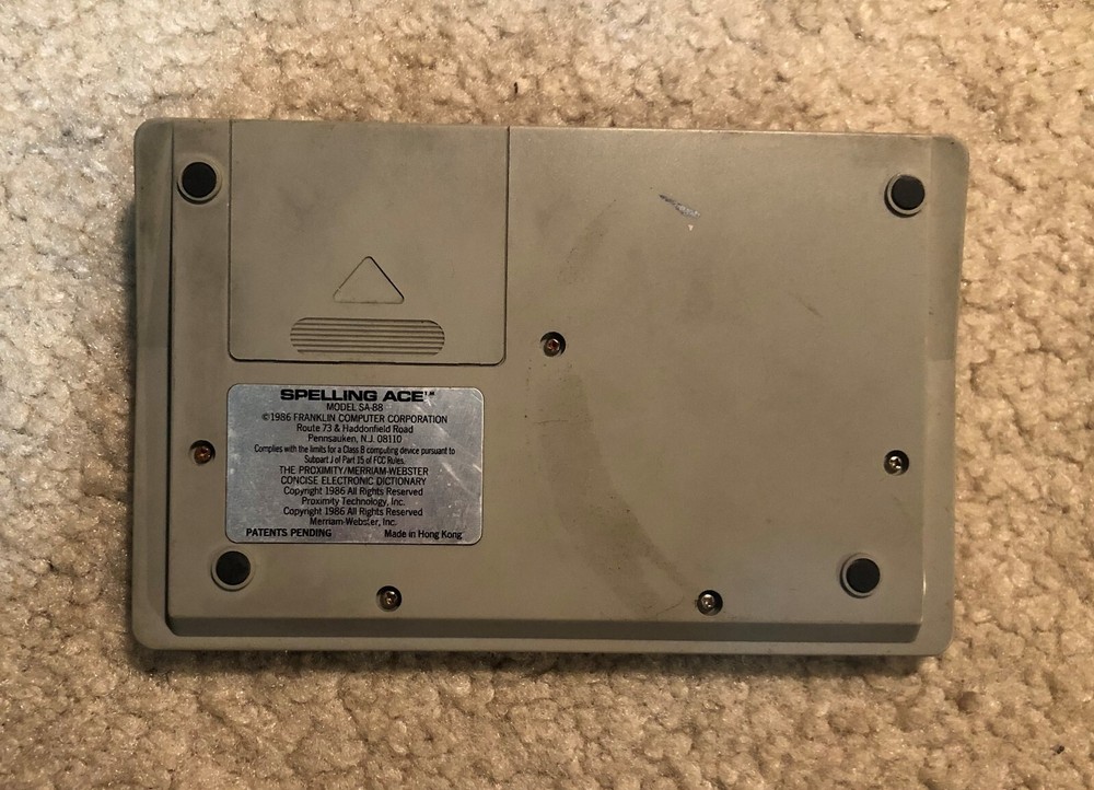 Franklin Computer Spelling Ace Model SA-88 Spell Checker - Tested & Working