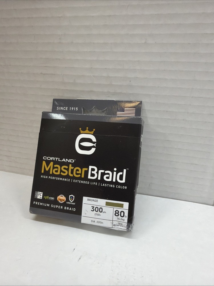 Cortland Master Braid - Bronze 80LB 300 Yards