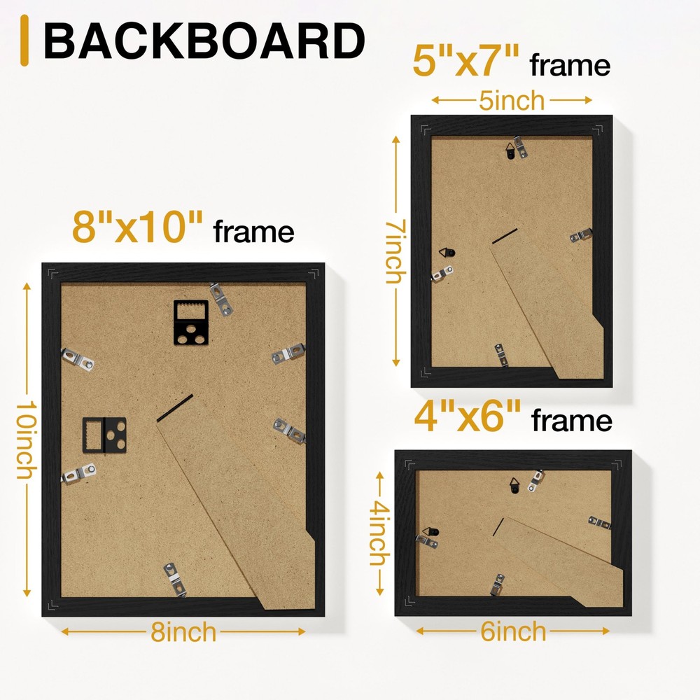 10 Pack Picture Frames Collage Wall Decor, Gallery Wall Frame Set for Wall or...