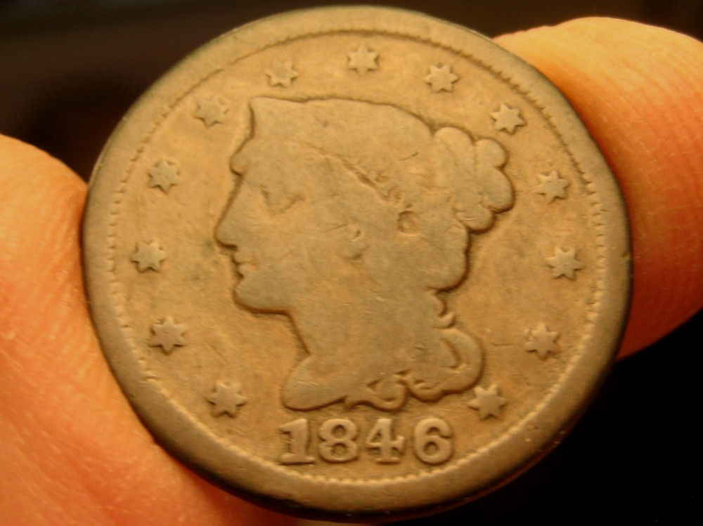 1846 LARGE CENT ~ Small Date ~ Good