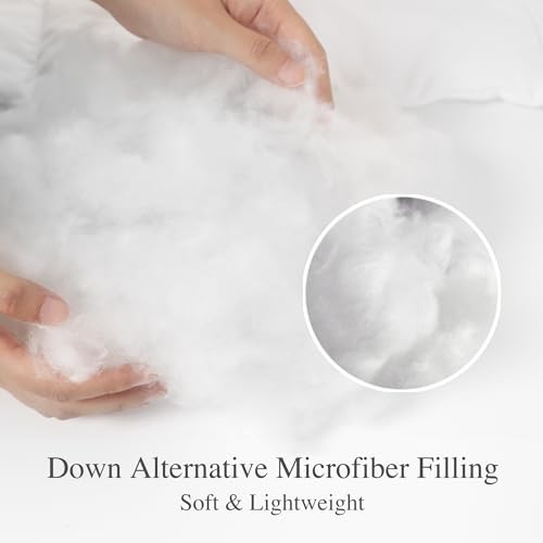 Down Alternative Size Lightweight 100% Cotton Shell Bedding King White / Thin