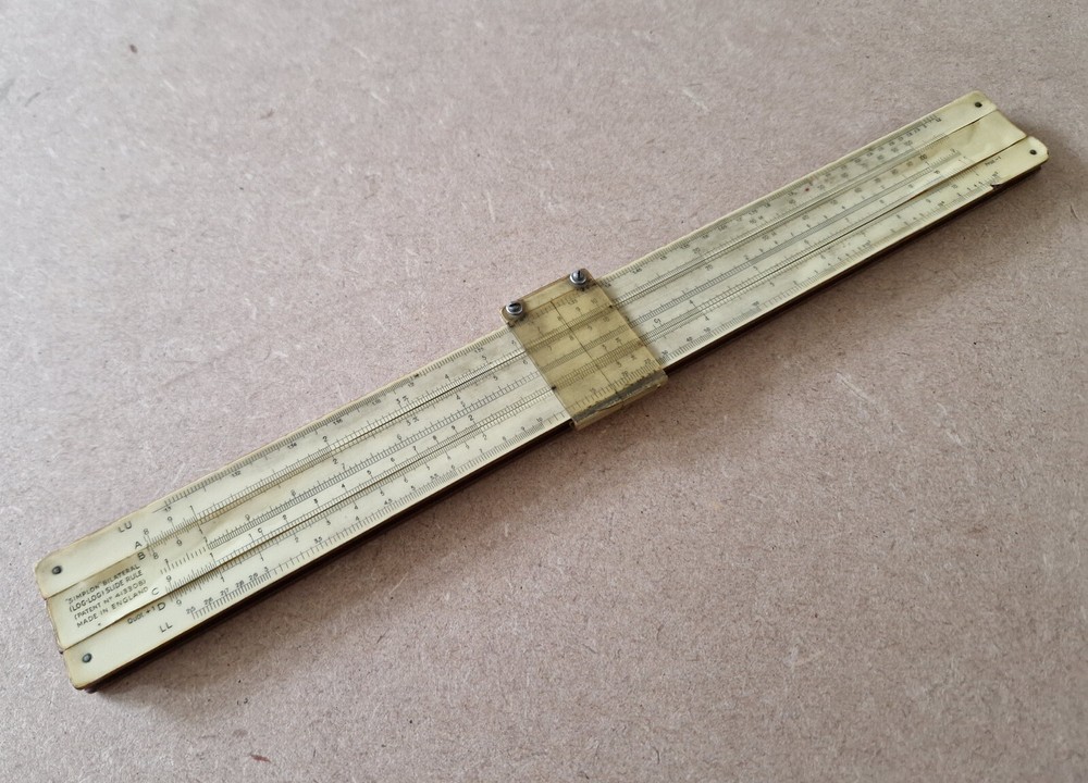 Vintage Simplon Bilateral 413308 Engineering Slide Rule