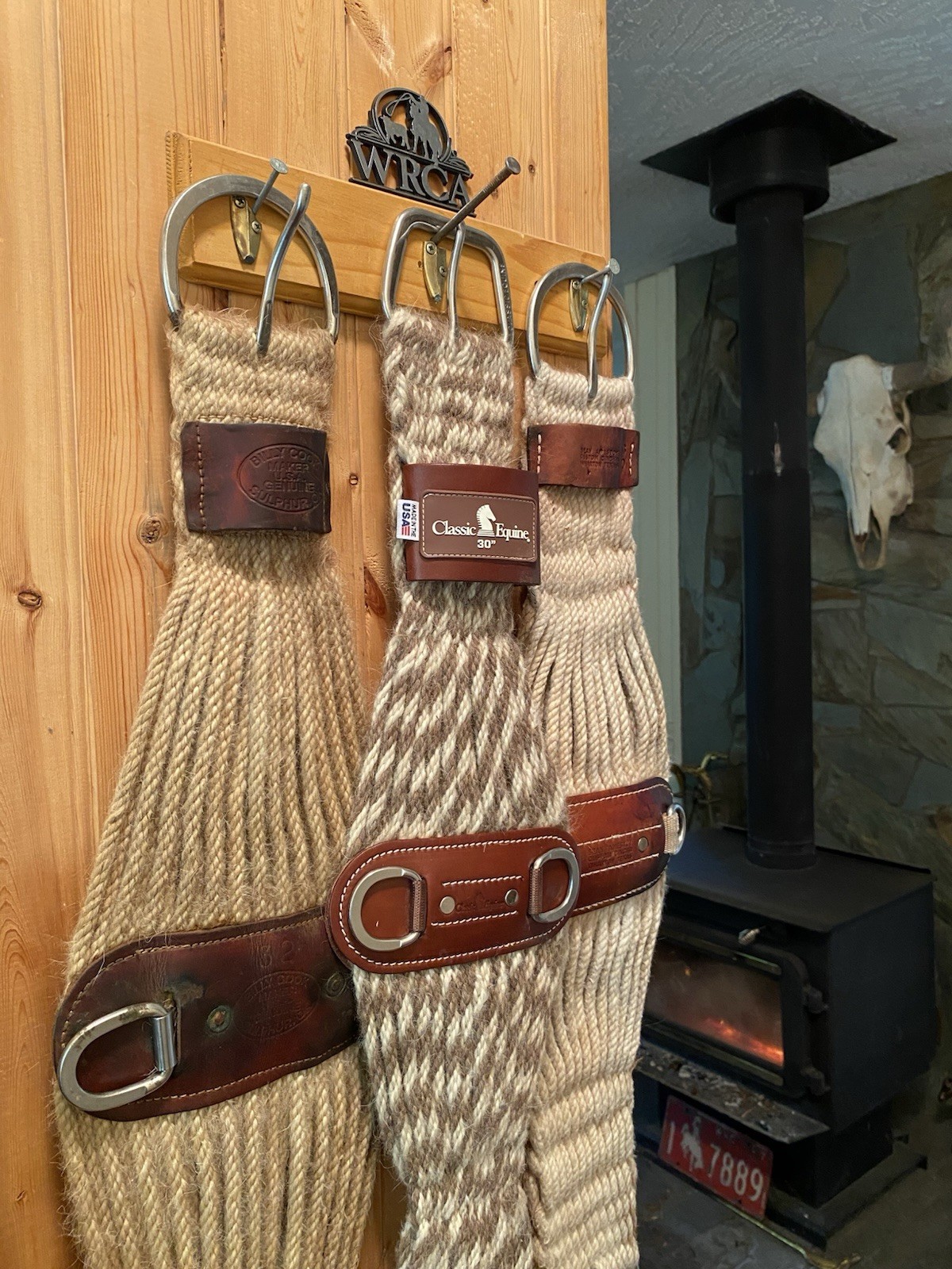 Lot of 3 Western Cinches Classic Equine Mohair-Alpaca 30” Billy Cook 32” and 30”