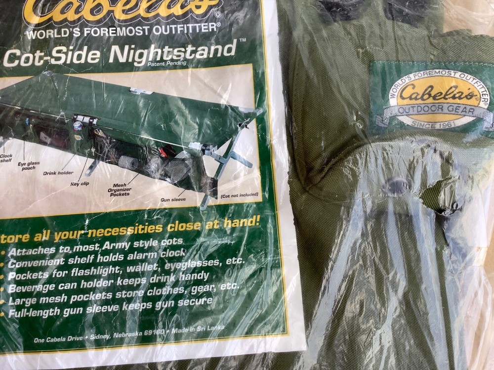 COT-SIDE NIGHTSTAND, CABELA'S