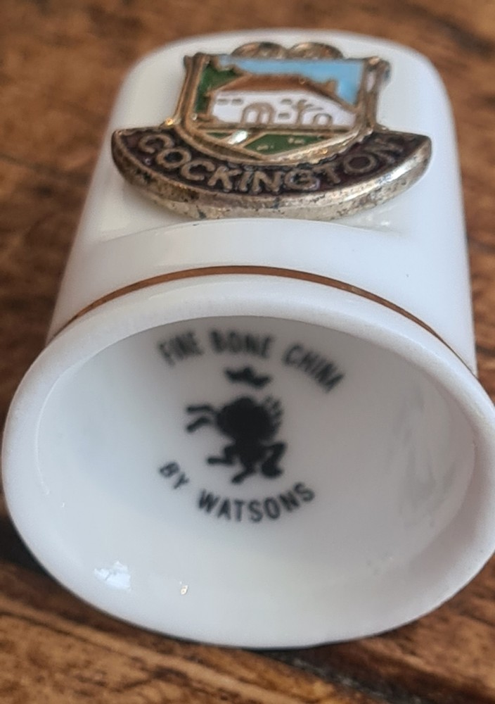 Cockington Thimble Watsons Fine Bone China Collectable