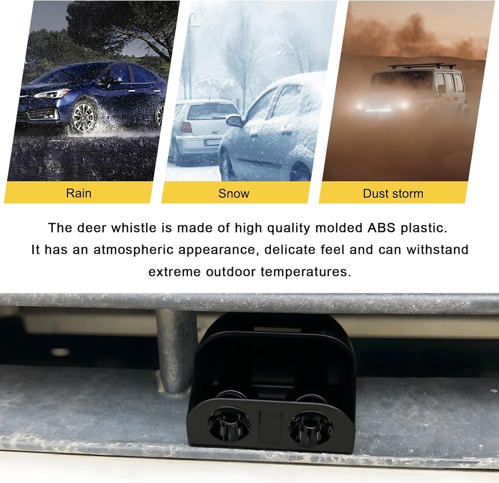 Deer Alert Whistle 4pc Car Animal Avoidance Device