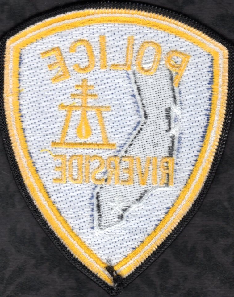 Riverside California CA Police Patch