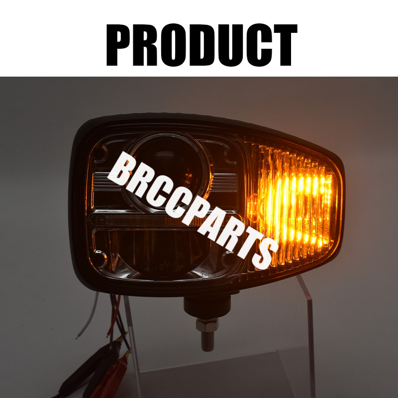 6PCS LED Headlights&Work Lights Kits Replacement For JCB Fastrac Telehandler